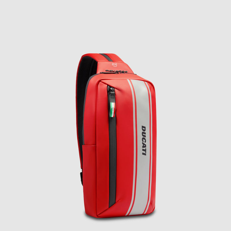 Zaino monospalla uomo "Piquadro x Ducati" 