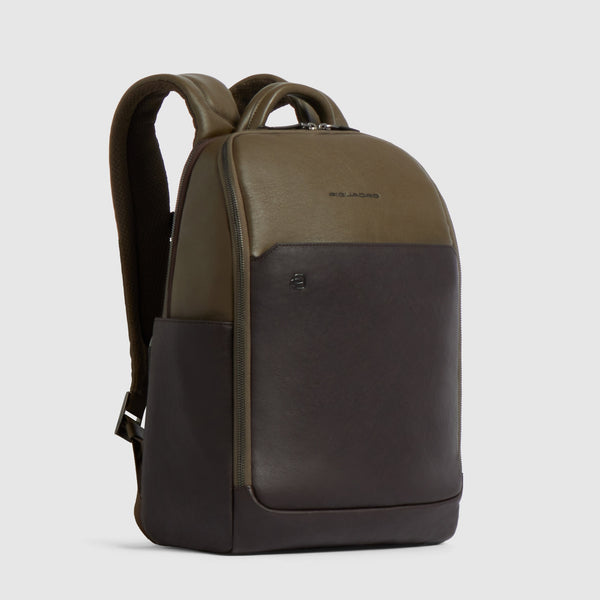 Leather Laptop Backpack 14" with Anti-Theft Cable - 2