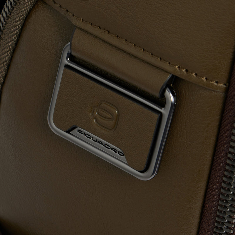 Leather Laptop Backpack 14" with Anti-Theft Cable