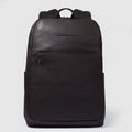 Leather Laptop Backpack 15.6" Black Square