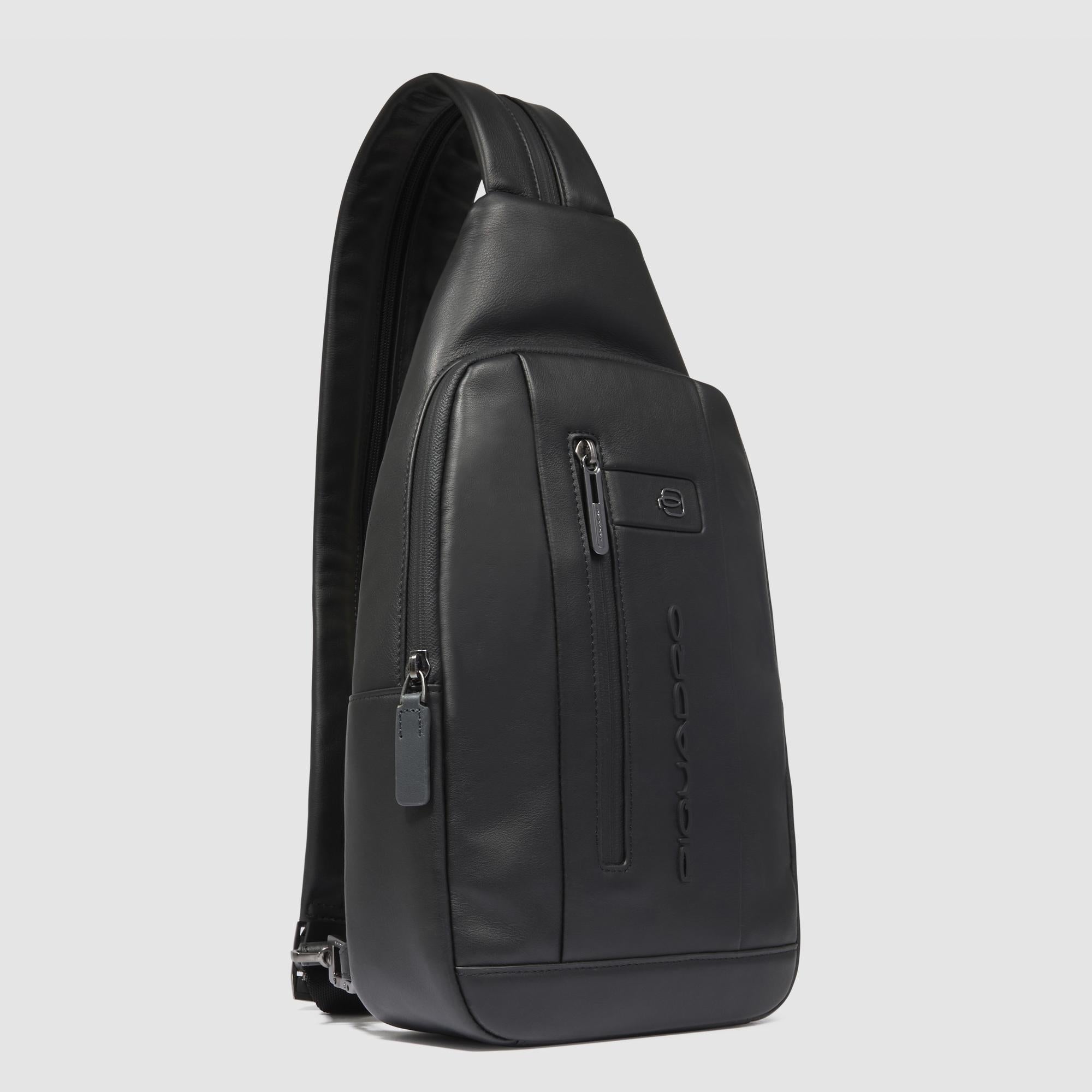 black leather sling bag backpack Convertible to backpack sling bag for iPad®mini