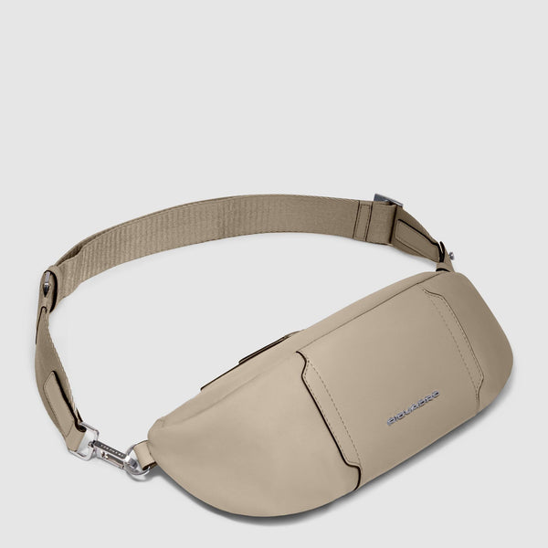 Marsupio donna crossover in tessuto riciclato