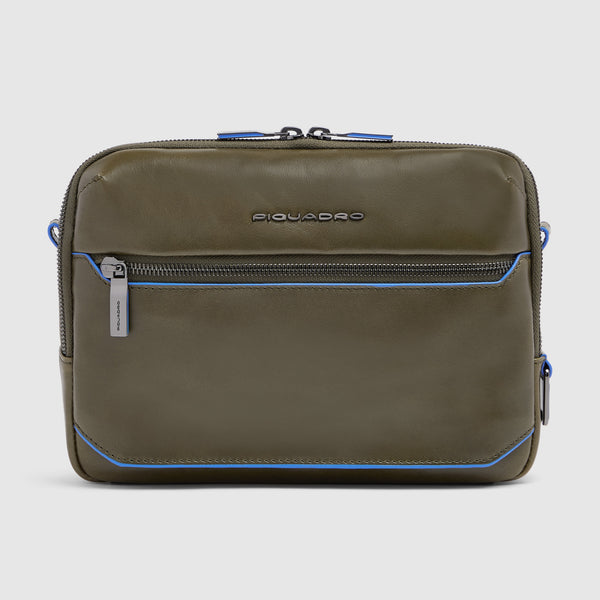 Leather iPad® mini Crossbody Bag with AirPods® Pocket - 1