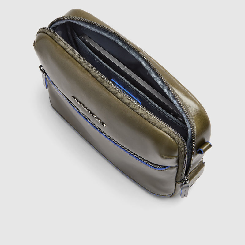 Leather iPad® mini Crossbody Bag with AirPods® Pocket