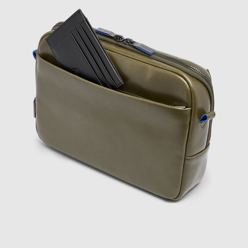 Leather iPad® mini Crossbody Bag with AirPods® Pocket