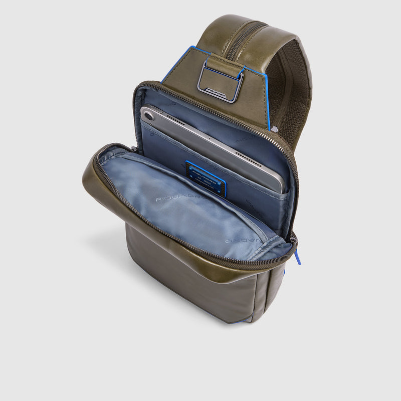 Leather Sling Bag Convertible to Backpack