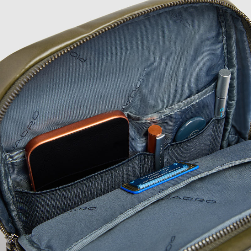 Leather Sling Bag Convertible to Backpack