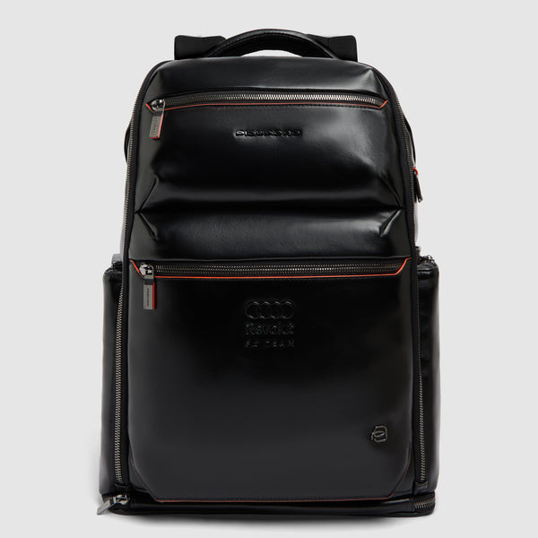 Leather 15.6" Laptop Backpack with Shoe Compartment - 1