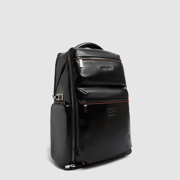 Leather 15.6" Laptop Backpack with Shoe Compartment - 2