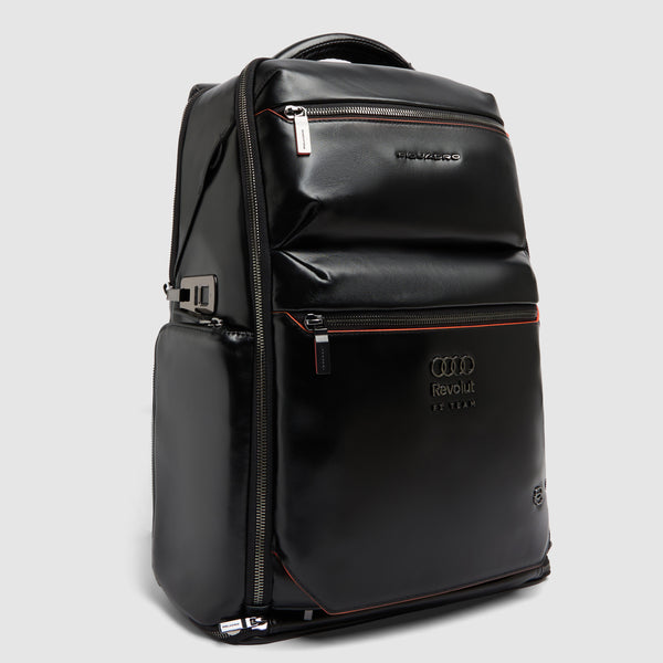 Leather 15.6" Laptop Backpack with Shoe Compartment - 2
