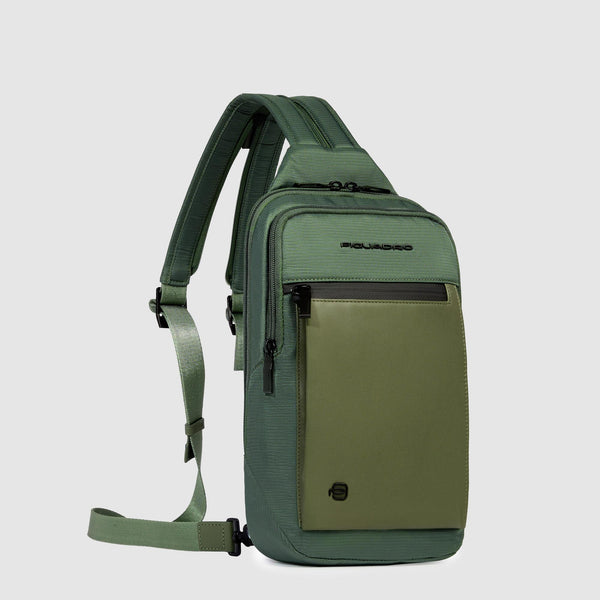 Sling bag for iPad®mini in recycled fabric