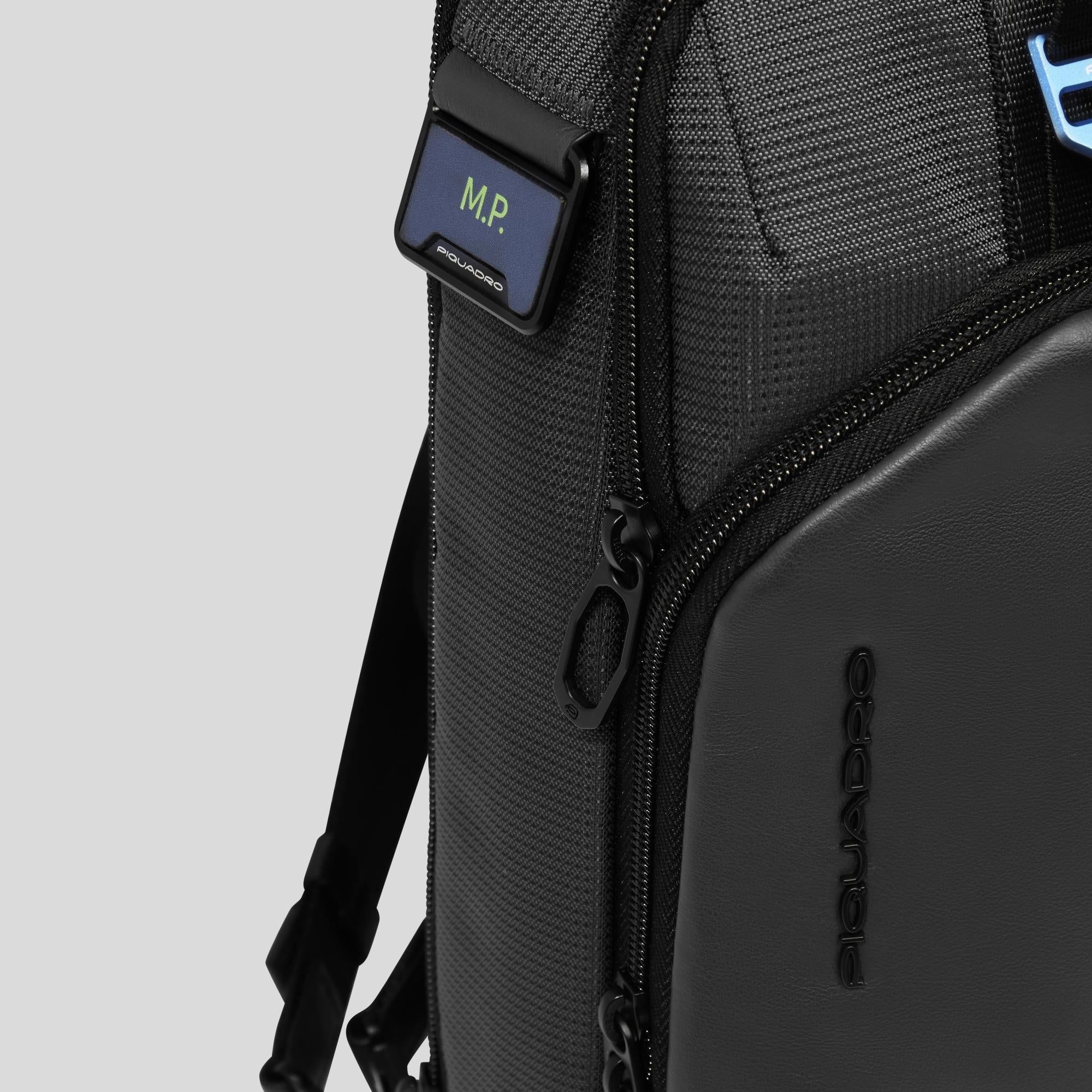 RFID Sling Bag for iPad mini in Recycled Textile - black