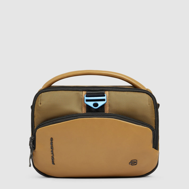 Men's crossbody bag in bio-based material