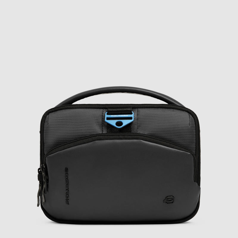 Men's crossbody bag in bio-based material