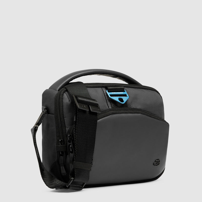 Men's crossbody bag in bio-based material