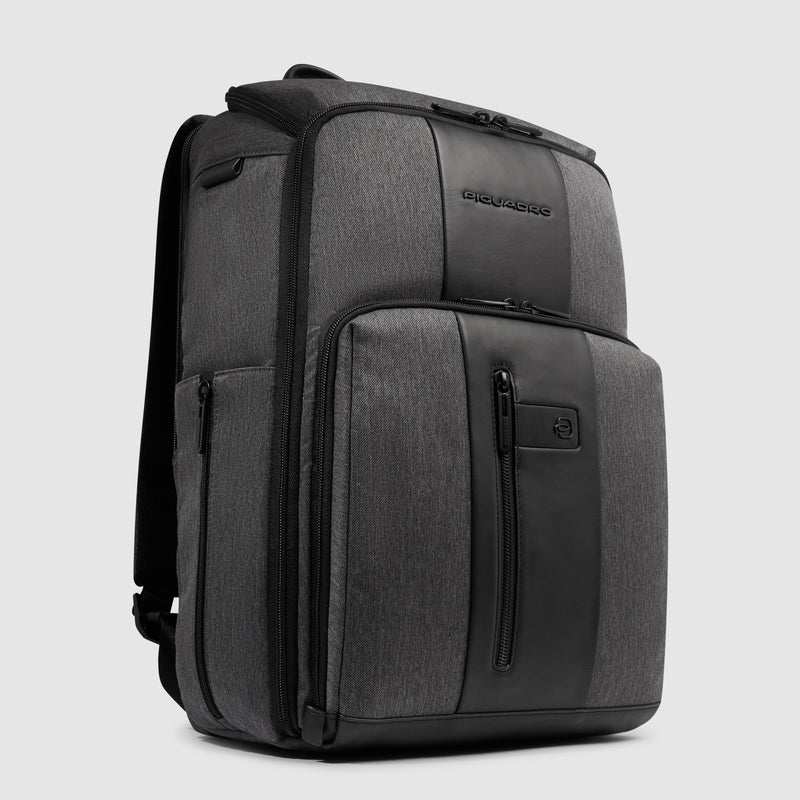 Travel laptop backpack 15,6" in recycled textile