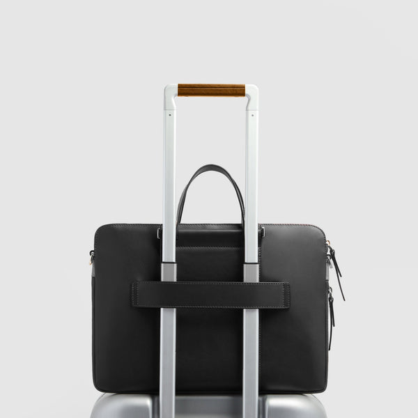 Expandable Leather Work Bag for 14" Laptop - 3