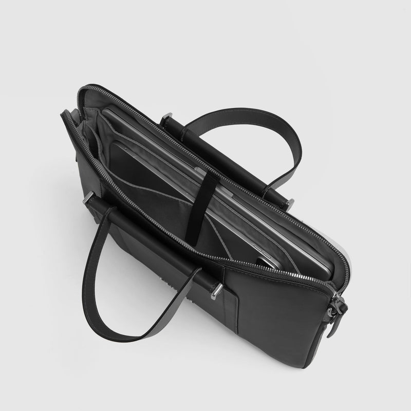 Expandable Leather Work Bag for 14" Laptop