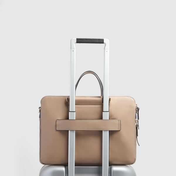 Expandable Leather Work Bag for 14" Laptop - 3