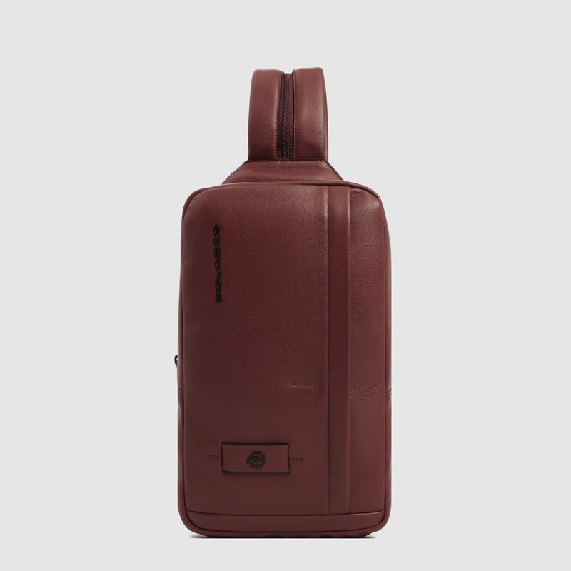 Leather Sling Bag for 11" iPad® with Anti-Theft Zips