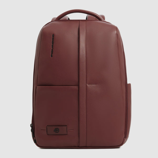 Leather 14" Laptop Backpack with Anti-Theft Zips - 1