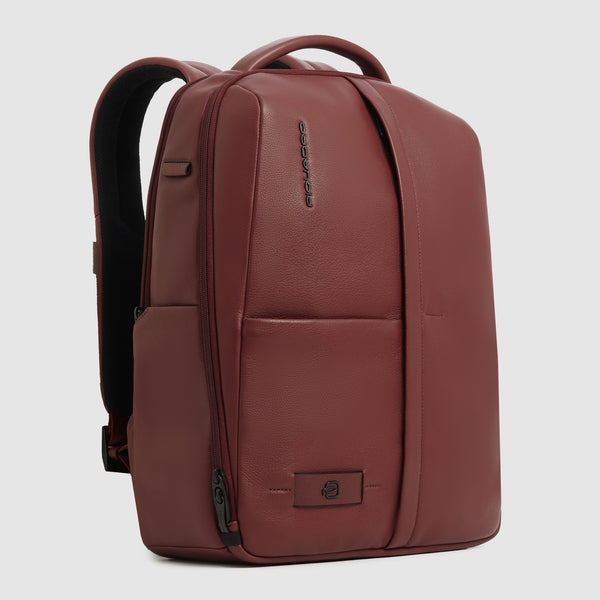 Leather 14" Laptop Backpack with Anti-Theft Zips - 2