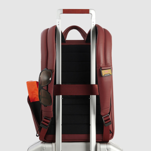 Leather 14" Laptop Backpack with Anti-Theft Zips - Leather brown - photo 3