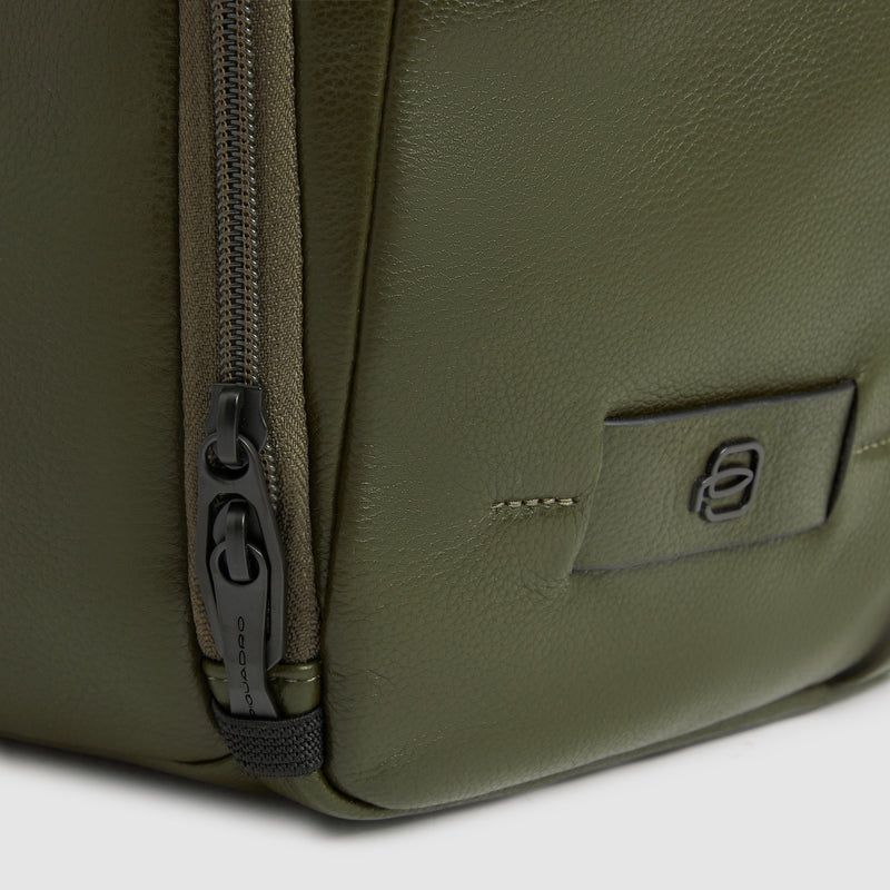 Mochila em pele para portátil de 14" com fechos antirroubo - Verde - foto 5