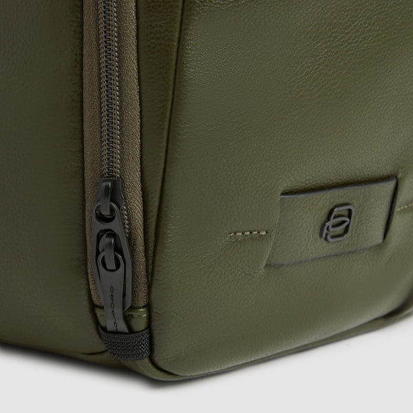 Mochila em pele para portátil de 14" com fechos antirroubo - Verde - foto 5