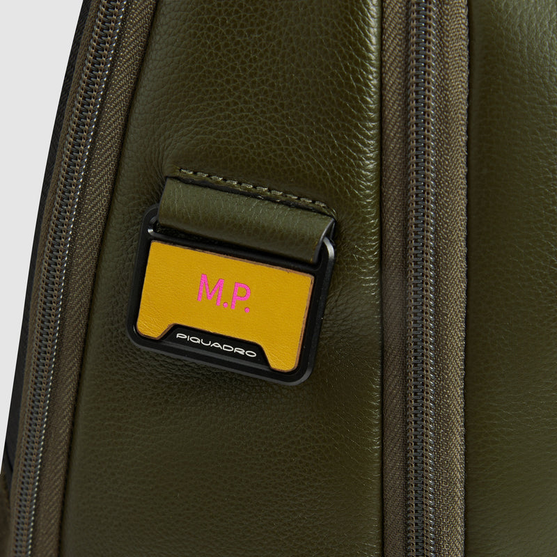 Mochila em pele para portátil de 14" com fechos antirroubo - Verde - foto 6