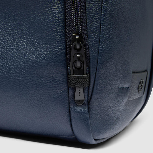Leather 15.6" Laptop Backpack with Anti-Theft Zips - 6