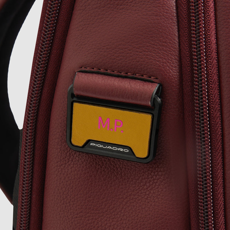 Leather 15.6" Laptop Backpack with Anti-Theft Zips