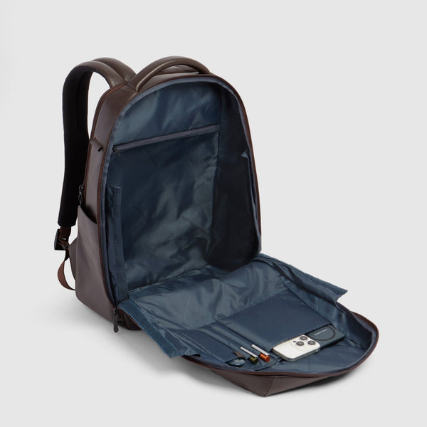 Leather 15.6" Laptop Backpack with Anti-Theft Zips - 5