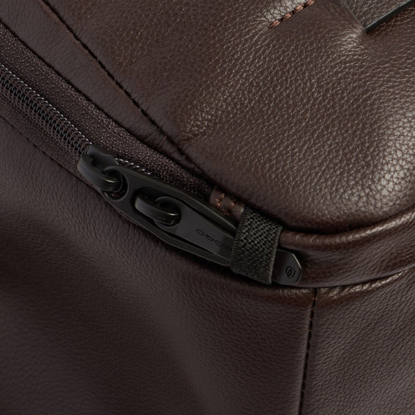 Leather 15.6" Laptop Backpack with Anti-Theft Zips - 6