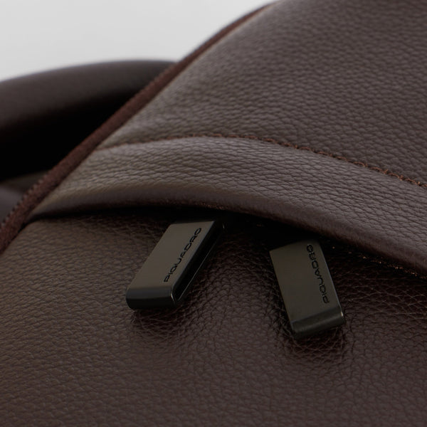 Leather 15.6" Laptop Backpack with Anti-Theft Zips - 7