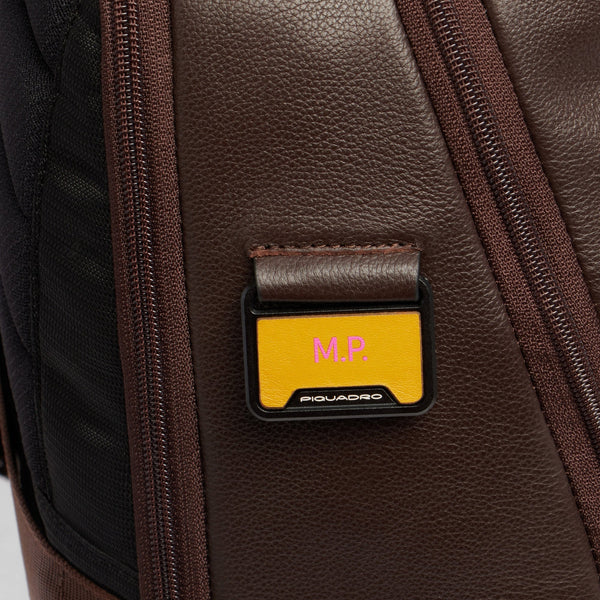 Leather 15.6" Laptop Backpack with Anti-Theft Zips - 8