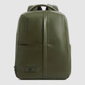 Leather 15.6" Laptop Backpack with Anti-Theft Zips