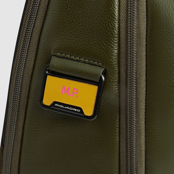 Leather 15.6" Laptop Backpack with Anti-Theft Zips - 5
