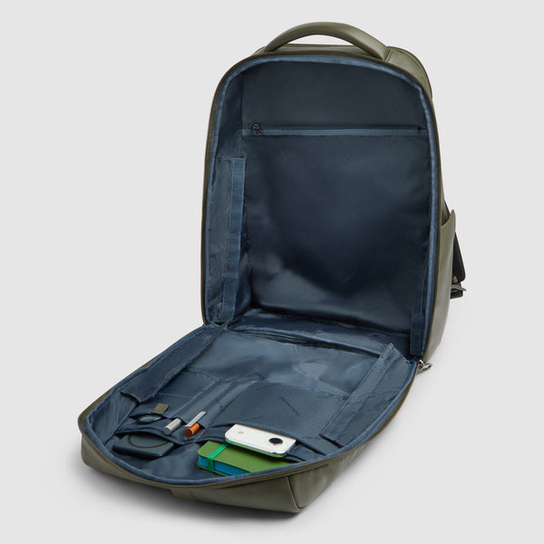 Leather 15.6" Laptop Backpack with Anti-Theft Zips - 5