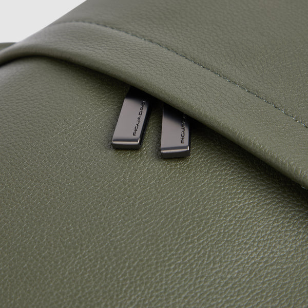 Leather 15.6" Laptop Backpack with Anti-Theft Zips - 6