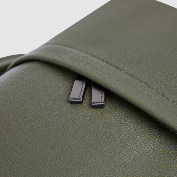 Leather 15.6" Laptop Backpack with Anti-Theft Zips - 6