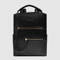 Women's Leather iPad® Backpack, RFID Protection - Black