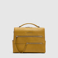 Women's 14-Inch Leather Laptop Bag with RFID Protection