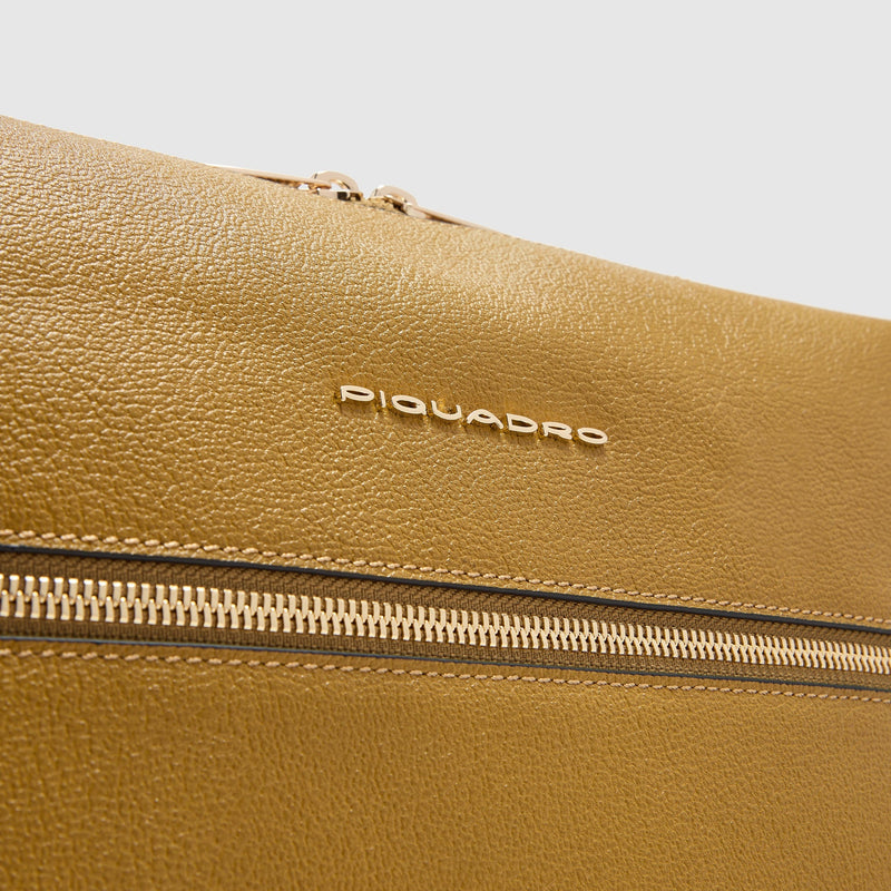 Women's 14-Inch Leather Laptop Bag with RFID Protection