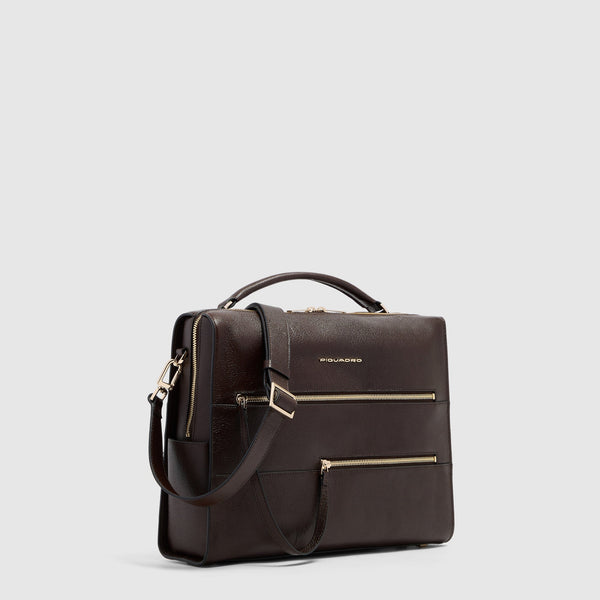 Women's 14-Inch Leather Laptop Bag with RFID Protection - 2