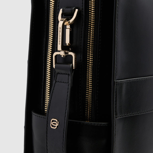 Women's Leather Laptop Bag 15.6" Patricia - Black - photo 6