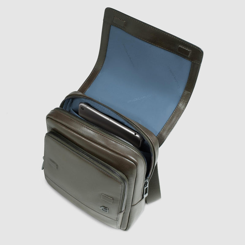 Flap-over men's crossbody bag