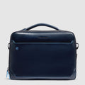 Leather Laptop Bag 15.6" with Retractable Handle