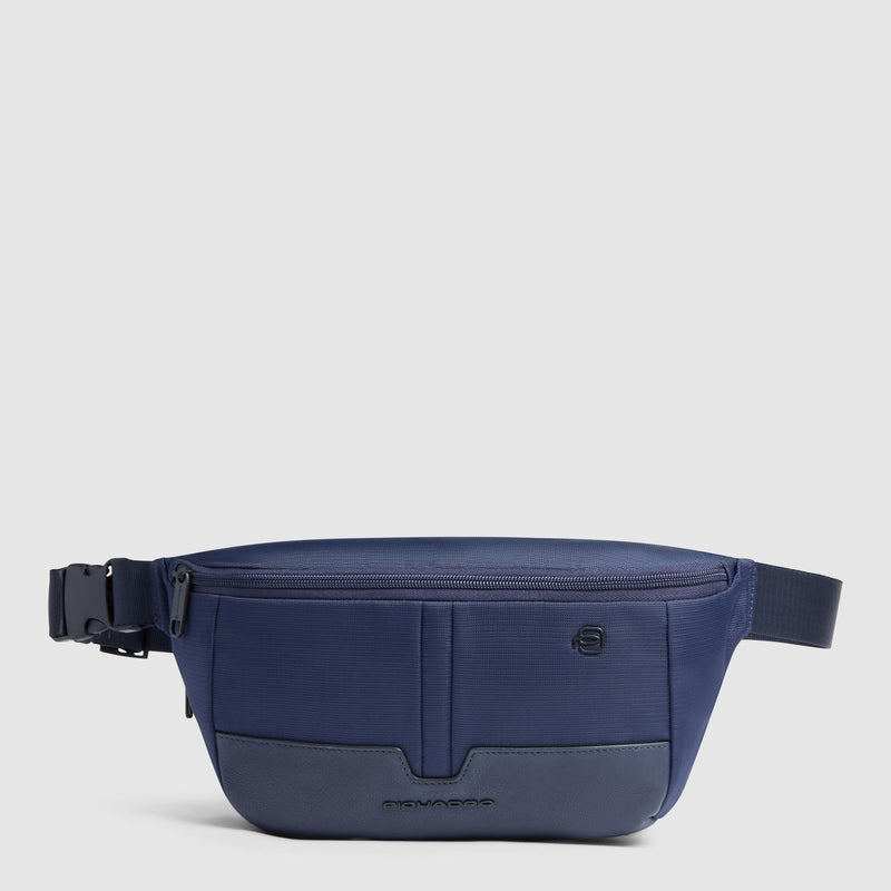 Erweiterbare Bauchtasche Herren aus recycled Stoff