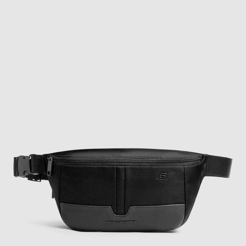 Erweiterbare Bauchtasche Herren aus recycled Stoff